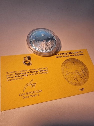Türkei silber münze 1999 - türkei,