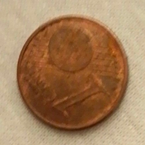 Euro cent münze - 2, karte