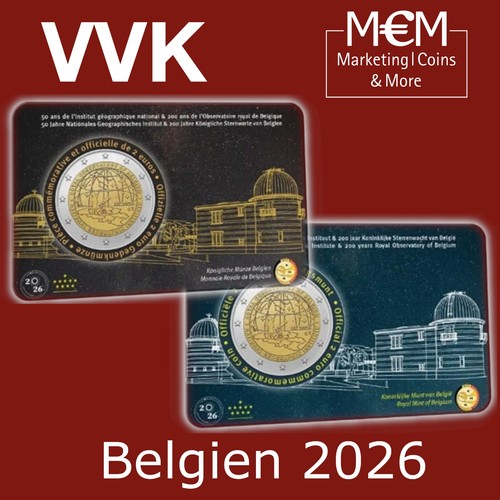 Euro belgien 2026 - 2, €