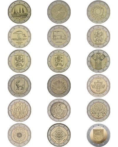 Euro gedenkmünzen lettland - 2,