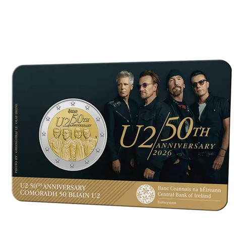 Irland 2026 jahre u2 - irland, 2€