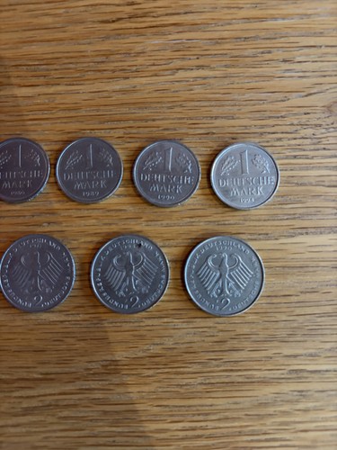 Brd deutsche mark - münzlot, 1