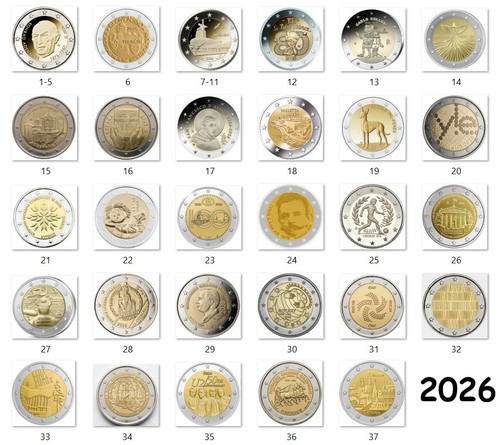 Euro 2026 gedenkmünze - 2026,
