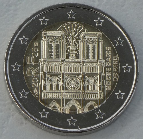 Euro gedenkmünze frankreich - 2,