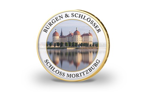 Euro vergoldet burgen - euro, und