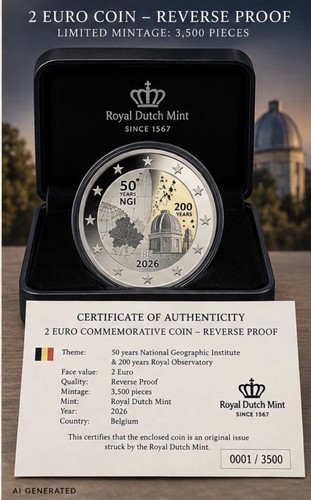 Belgien 26 natio - belgien, 2€